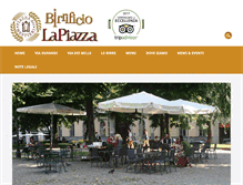 Tablet Screenshot of birrificiolapiazza.com